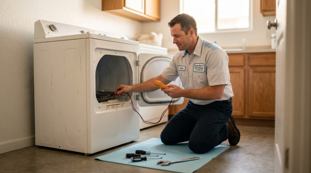Dryer Won't Heat Repair Chandler AZ